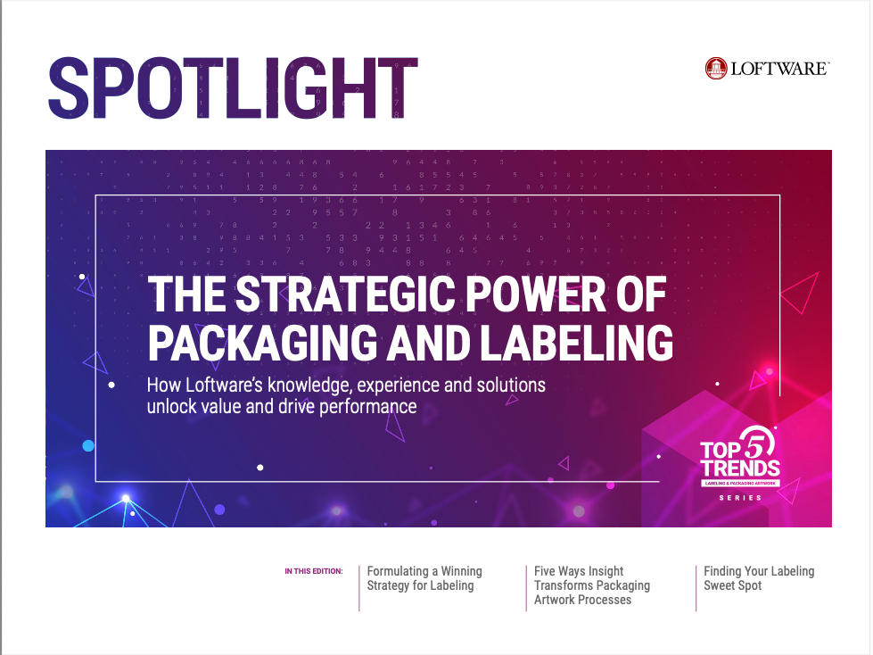 The Strategic Power of Packaging and Labeling — editorial spread.